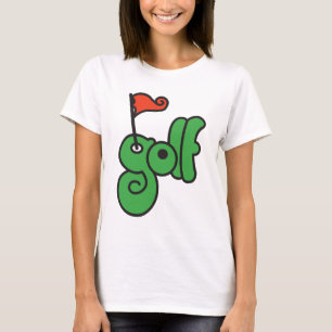 Golf Wang Lebendiges Grün und Rot T-Shirt