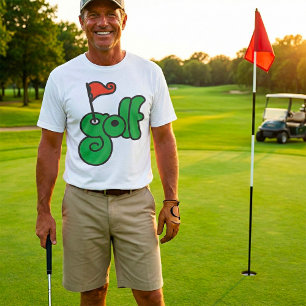 Golf Wang Lebendiges Grün und Rot T-Shirt
