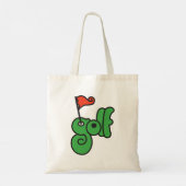 Golf Wang Lebendiges Grün und Rot Tragetasche (Rückseite)