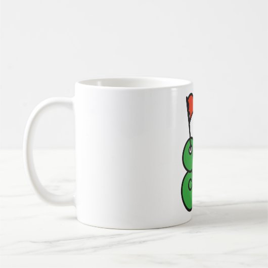 Golf Wang Vibrant Green and Red Kaffeetasse (Links)