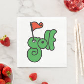 Golf Wang Vibrant Green and Red Serviette (Beispiel)