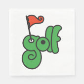 Golf Wang Vibrant Green and Red Serviette (Vorderseite)