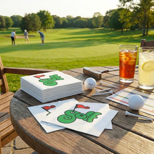 Golf Wang Vibrant Green and Red Serviette