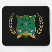 GOLF-Wappen mit Laurel Wreath und Monogramm Mousepad (Vorne)