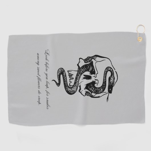 Golf Warntücher Golfhandtuch (Horizontal)