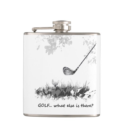 Golf Was sonst gibt's Fun Golfer Angebot? Flachmann (Vorderseite)