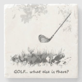 Golf Was sonst gibt's Fun Golfer Angebot? Steinuntersetzer (Vorderseite)