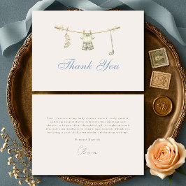 Golf Wäscheleine Little Putter Baby Shower Dankeskarte