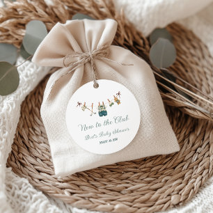 Golf Wäscheleine, Neu im Club Baby Shower Geschenkanhänger