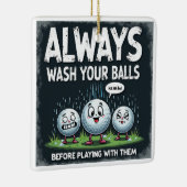 Golf Wash Deine Bälle Ornament (Rechts)