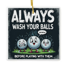Golf Wash Deine Bälle Ornament