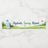 Golf wasserflaschenetikett (Einzelnes Label)