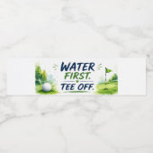 Golf wasserflaschenetikett (Einzelnes Label)