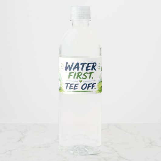 Golf wasserflaschenetikett (Vorderseite)