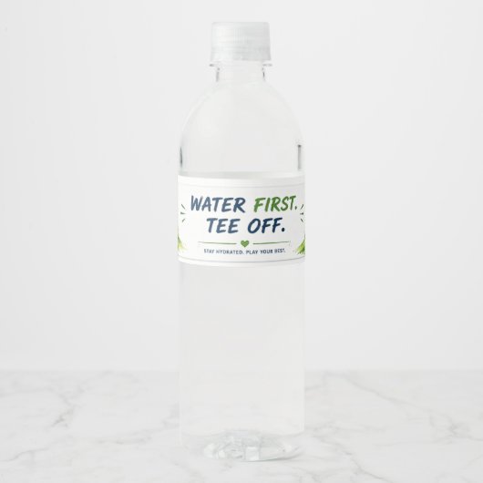Golf  wasserflaschenetikett (Vorderseite)