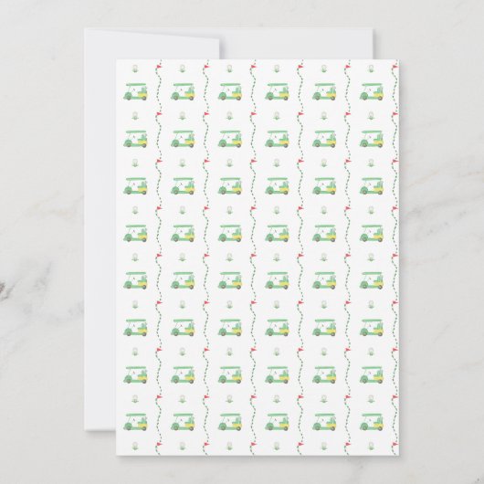 Golf Watch Party Einladung (Rückseite)