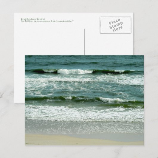 Golf Waves Postkarte (Vorne/Hinten)