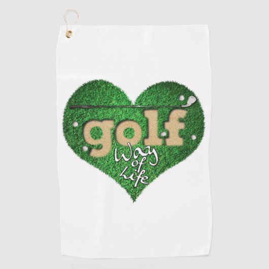 Golf Way of Life Golfhandtuch (Vorderseite)