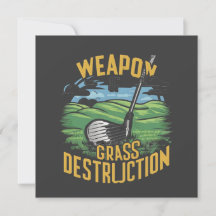Golf Weapon of Grass Destruction Art