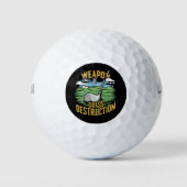Golf Weapon of Grass Destruction Art Golfball (Vorderseite)