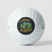 Golf Weapon of Grass Destruction Art Golfball (Vorderseite)