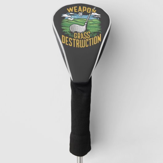 Golf Weapon of Grass Destruction Art Headcover (Vorderseite)