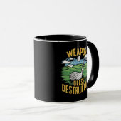 Golf Weapon of Grass Destruction Art Tasse (VorderseiteRechts)