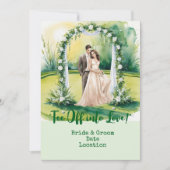Golf Wedding auf dem Golfplatz Einladung (Vorderseite)