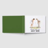 Golf Wedding Bride & Groom golfing Gästebuch (Voll)
