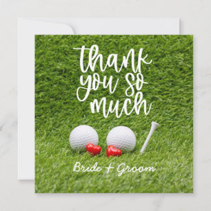 Golf Wedding Danke, dass ihr eine Karte mit Liebe