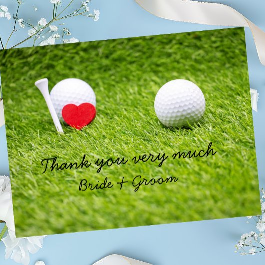 Golf Wedding Danke, dass ihr eine Karte mit Liebe 