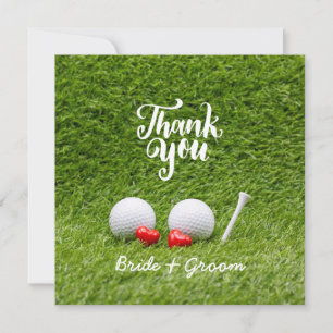Golf Wedding Danke, dass ihr eine Karte mit Liebe