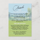 Golf Wedding Details Enclosure Card Begleitkarte (Vorderseite)