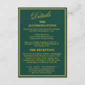 Golf Wedding Details Enclosure Card Begleitkarte (Vorderseite)