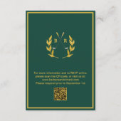 Golf Wedding Details Enclosure Card Begleitkarte (Rückseite)