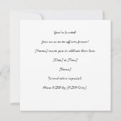 Golf WEDDING Einladung zum Golfer (Rückseite)