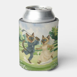 Golf Wedding for Cat Lovers auf dem Platz Dosenkühler