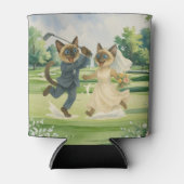 Golf Wedding for Cat Lovers auf dem Platz Dosenkühler (Vorderseite)