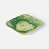 Golf wedding heart shaped golf course pappteller (Gewinkelt)