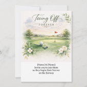 GOLF WEDDING Let’s Par-Tee Golf Party Invitation  Einladung (Vorderseite)