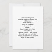 GOLF WEDDING Let’s Par-Tee Golf Party Invitation  Einladung (Rückseite)