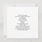 GOLF WEDDING Let’s Par-Tee Save the Date (Rückseite)