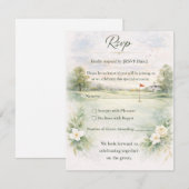 Golf Wedding RSVP Card | Teeing Off Forever  Karte (Vorne/Hinten)