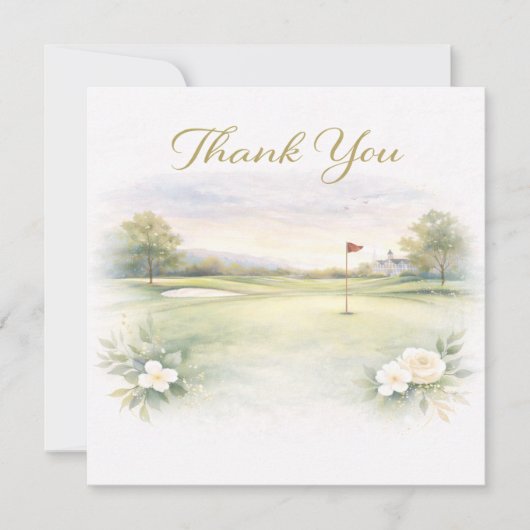 GOLF WEDDING thank you card (Vorderseite)