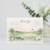 GOLF WEDDING thank you card  Dankeskarte (Stehend Vorderseite)