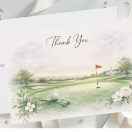GOLF WEDDING thank you card  Dankeskarte