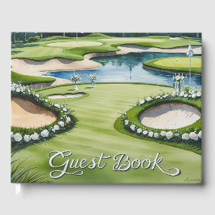 Golf Wedding Thema für Golfer Gästebuch
