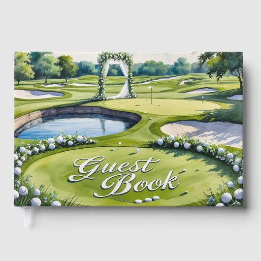 Golf Wedding Themed Gästebuch (Vorderseite)
