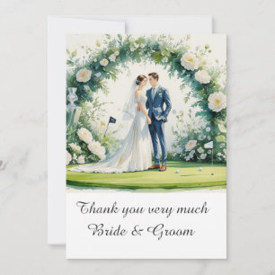 Golf Wedding Vielen Dank für Ihre Karte für Golfer