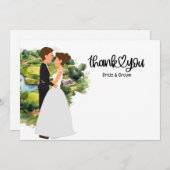 Golf Wedding Vielen Dank für Ihre Karte für Golfer (Vorne/Hinten)